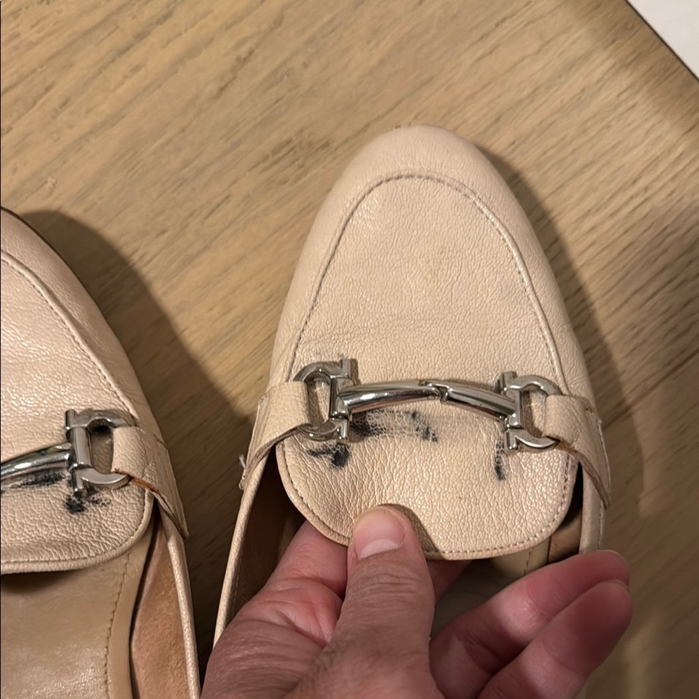 Salvatore Ferragamo Cream beige leather Loafers with Horsebit Detail 7 - Picture 3 of 6